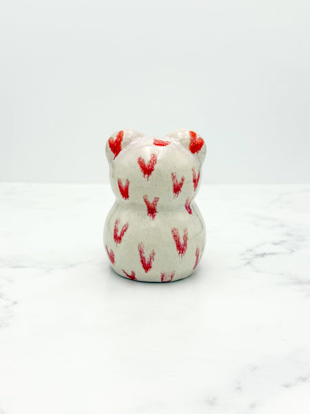 Pink Heart Gummy Bear Figurine