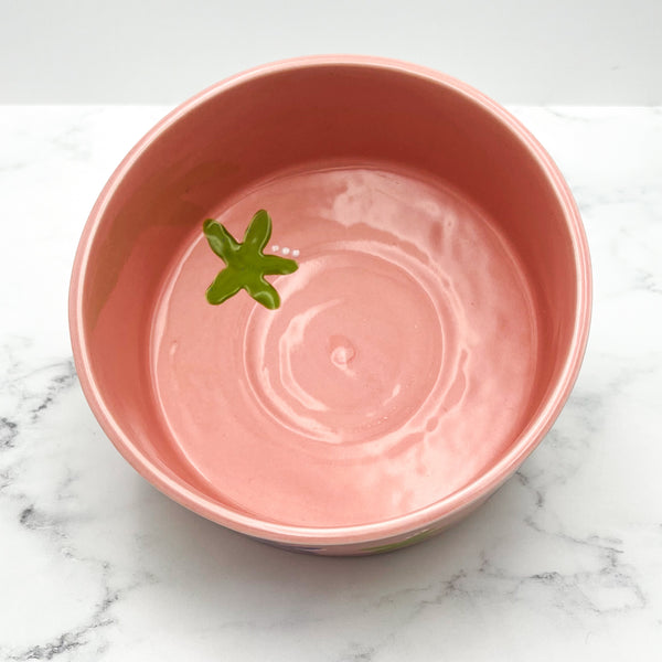 Purple and Green Flower Bowl