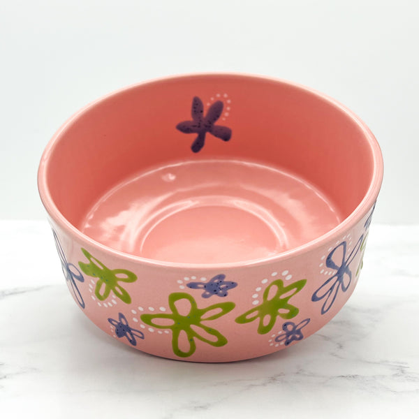 Purple and Green Flower Bowl
