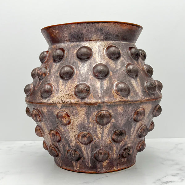 Large Copper Bubble Vase