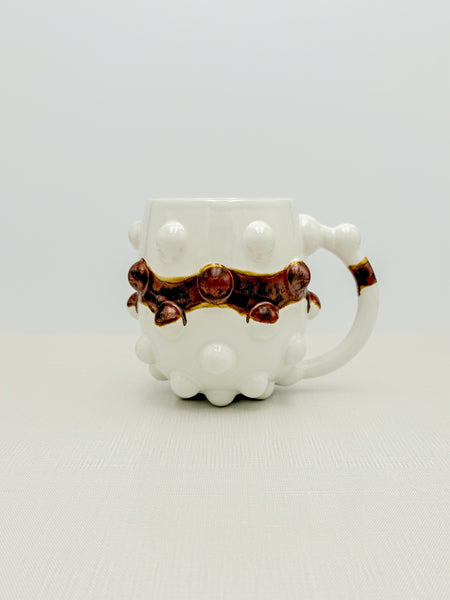 18oz White and Copper Mug [FLAWED]