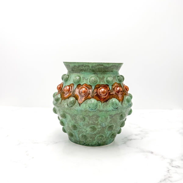 Small Turquoise Bubble Vase