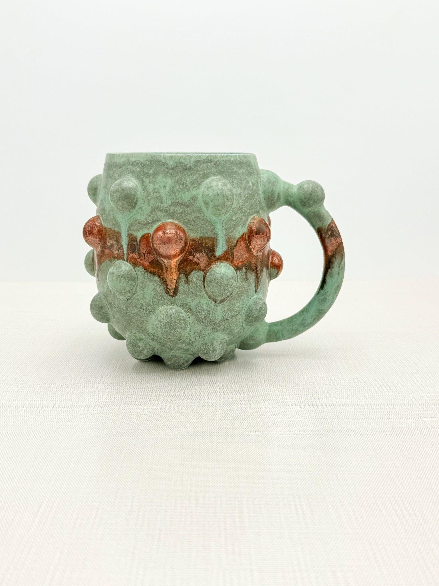 18oz Teal and Copper Mug