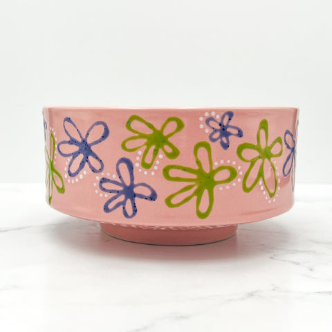 Purple and Green Flower Bowl
