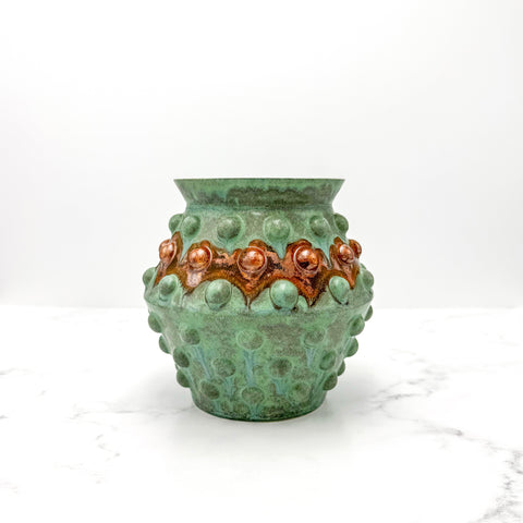 Small Turquoise Bubble Vase