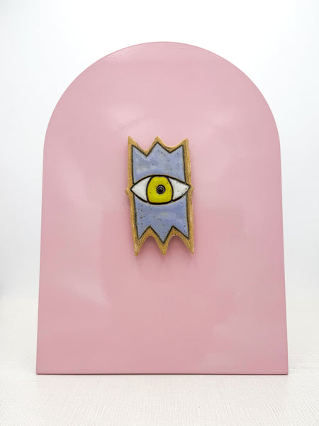 Lilac Chartreuse Eyeball Magnet