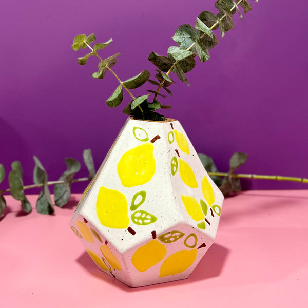 Lemon Bud Vase