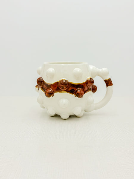 15oz White and Copper Mug [FLAWED]