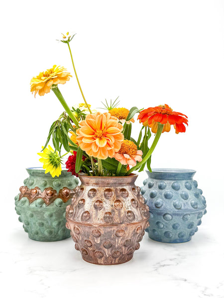 Small Denim Bubble Vase