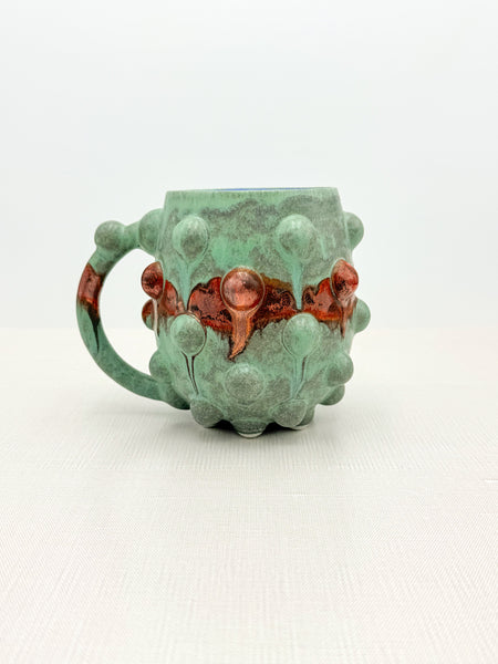 18oz Teal and Copper Mug