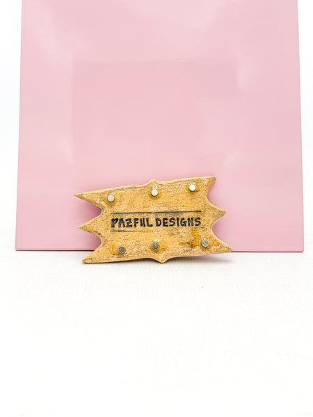 Yellow and Lilac Eyeball Magnet