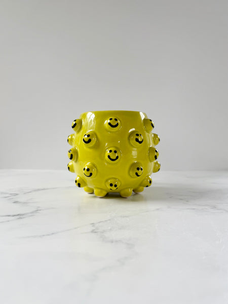 15oz Lime Green Smiley Mug