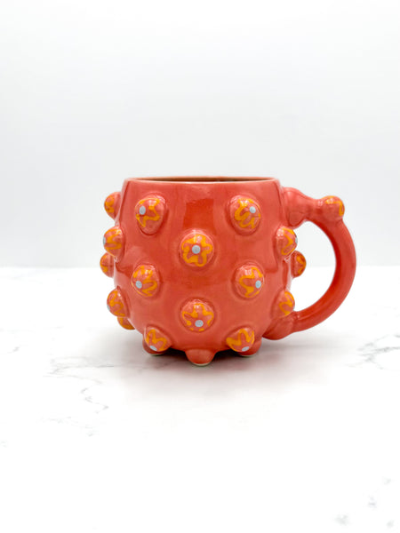 15oz Coral Flower Mug