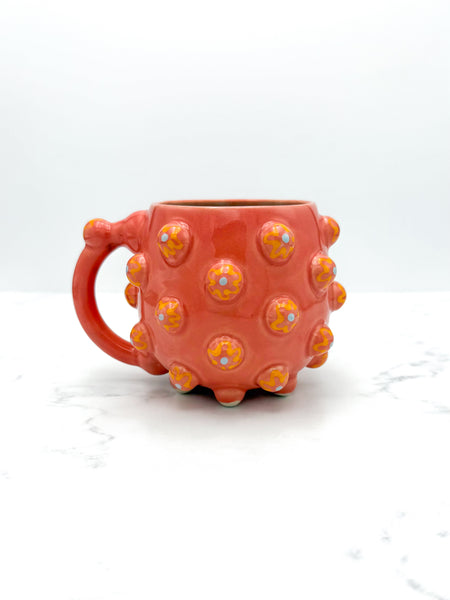 15oz Coral Flower Mug