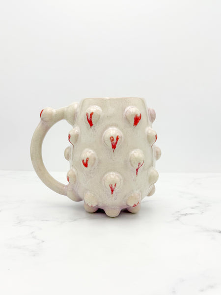 22oz Red Heart Mug