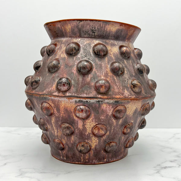 Large Copper Bubble Vase