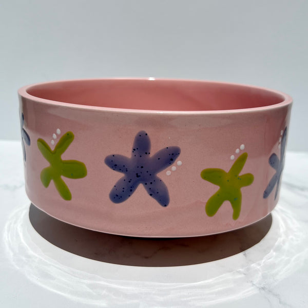 Purple and Green Flower Bowl