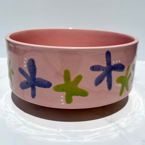 Purple and Green Flower Bowl