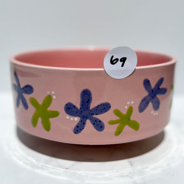 Purple and Green Flower Bowl